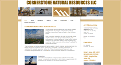 Desktop Screenshot of cornerstonenaturalresources.com