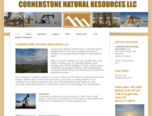 Tablet Screenshot of cornerstonenaturalresources.com
